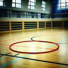 Обруч гимнастический стальной 90см 900г